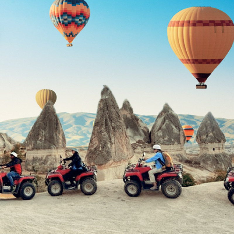 Cappadocia Sunrise ATV Tour with Balloons 2 Hours