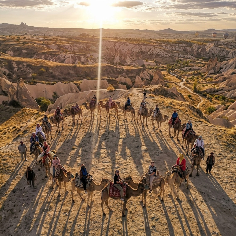 Sunset Camel Safari in Cappadocia Valleys